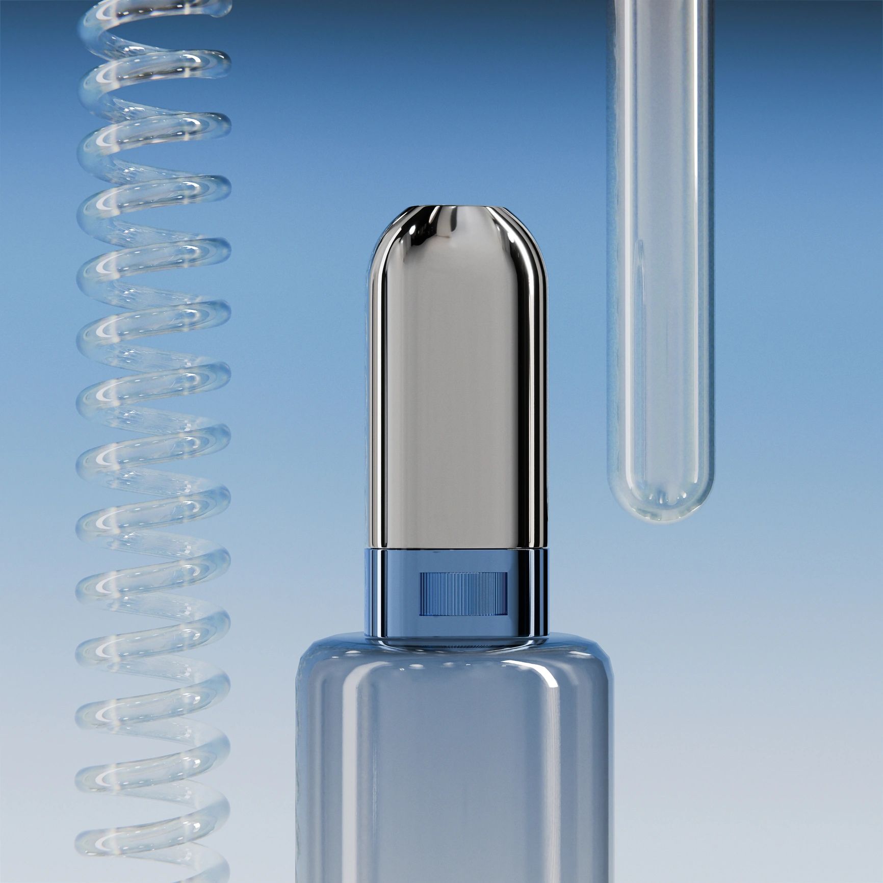 Premium laboratory-style product packaging mockup